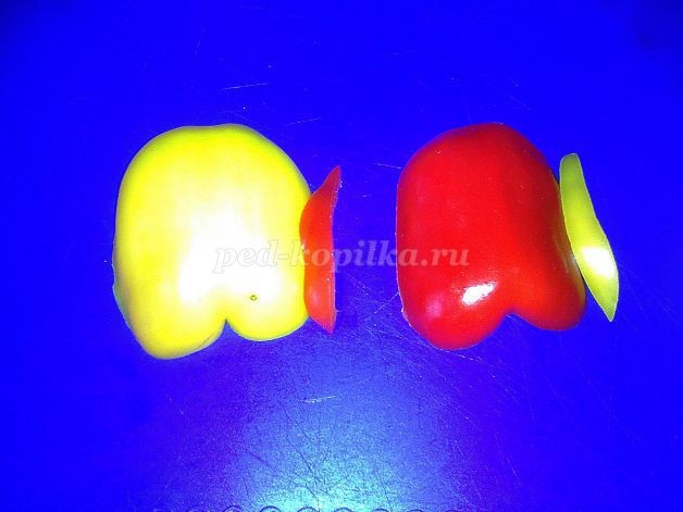 Композиция из овощей "Цветочный калейдоскоп": часть 2