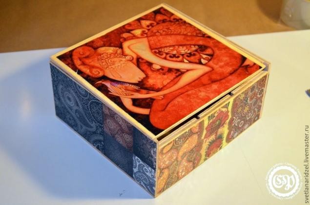 Коробка для чая превращается в восточную шкатулку: мастер-класс, часть 1