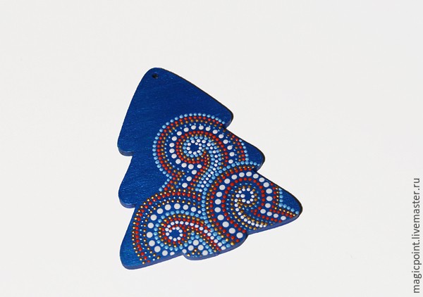 Мастер-класс по точечной росписи новогодних подвесок: часть 3