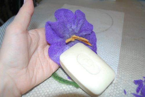 ​Мастер-класс по валянию цветка "Вьюнок": часть 6