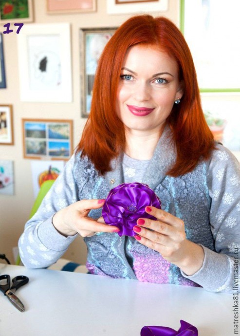 ​Создаем нарядный ободок для волос: часть 2