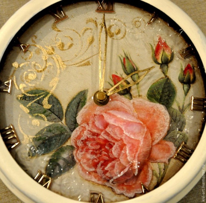 Декорирование часов с необычным стерео-эффектом: часть 6