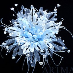 Фантазийный цветок "Из мира снежинок": часть 1