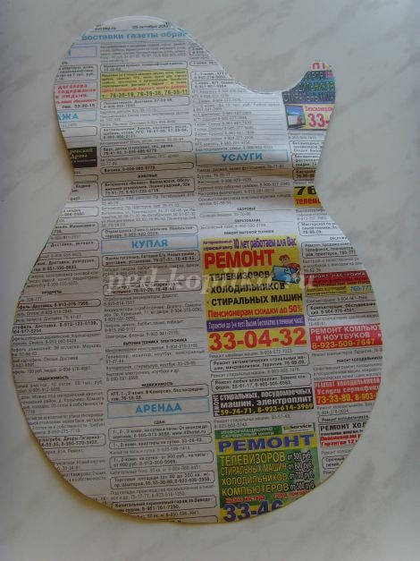 Гитара из конфет: мастер-класс, часть 1