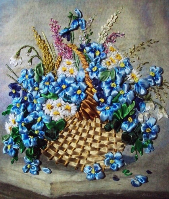 ​Идеи вышивки лентами