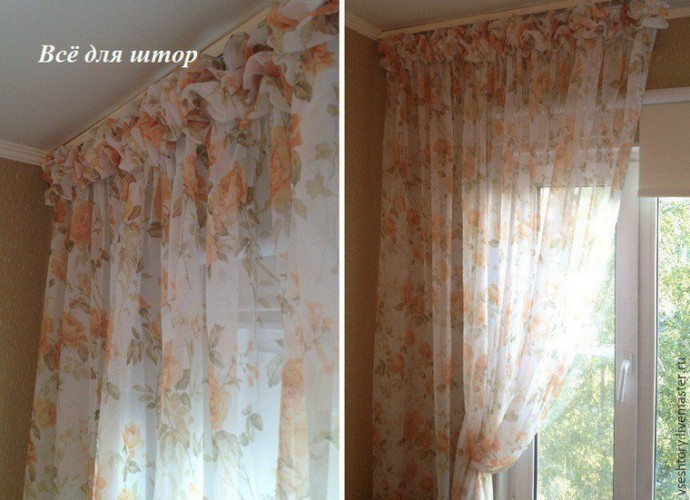 Как быстро сшить шторы с буфами