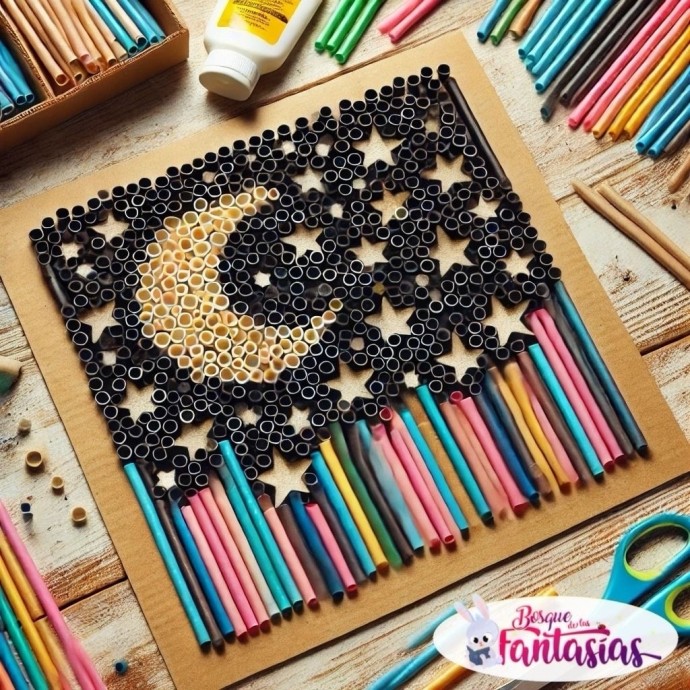 Картины из трубочек