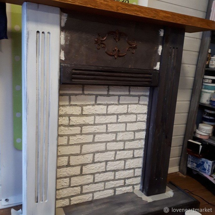 Декорируем фальш-камин своими руками
