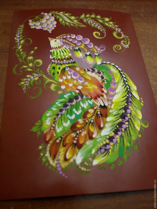 Рисуем птицу переходными мазками беличьей кистью: часть 1