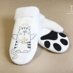 ​Шьем милые варежки из флиса