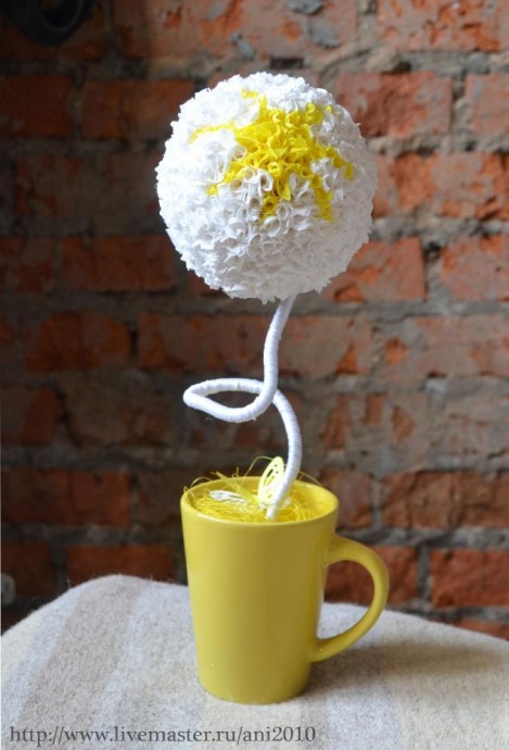 ​Топиарий из гофрированной бумаги