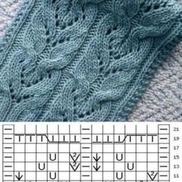 Интересные узоры спицами: подборка схем