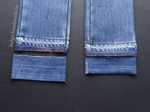 Как удлинить джинсы своими руками