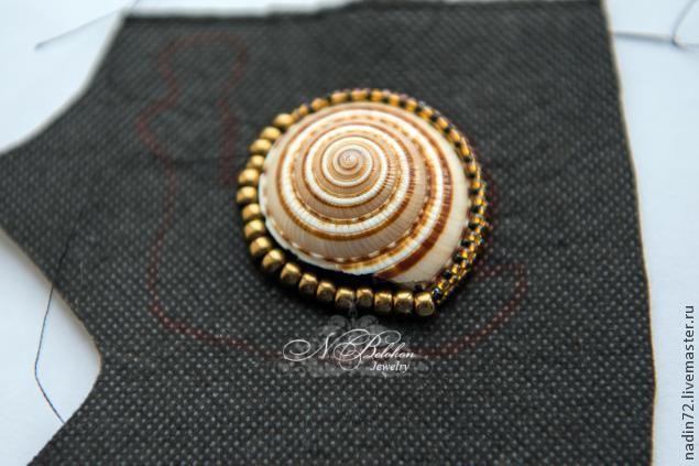 Брошь-улитка: мастер-класс, часть 1