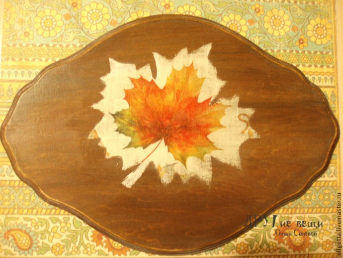 Декорирование панно "Счастливая осень": часть 2