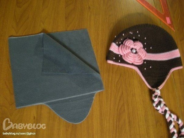 ​Подкладка в вязаную шапку