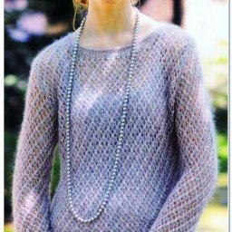 ​Пуловер на спицах