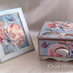 ​Создаем старинный зеркальный витраж: вживляем в стекло и работаем с поталью в хлопьях: часть 2