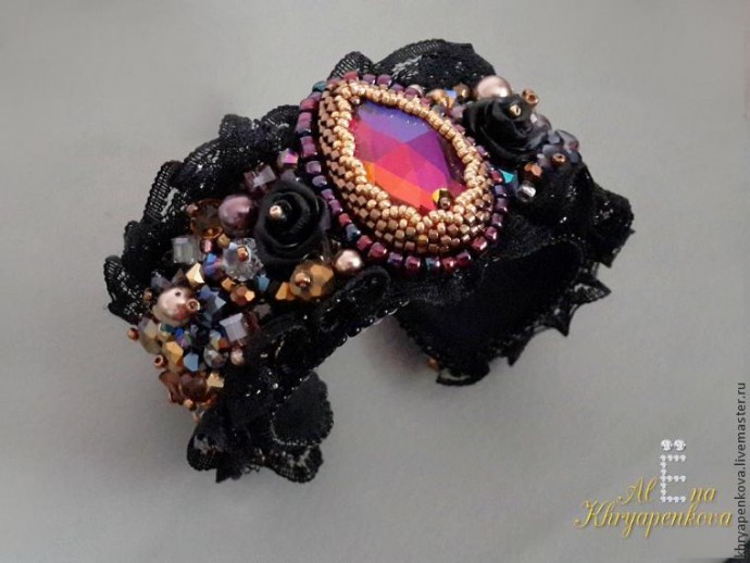 Браслет с кружевом в стиле барокко своими руками: часть 2