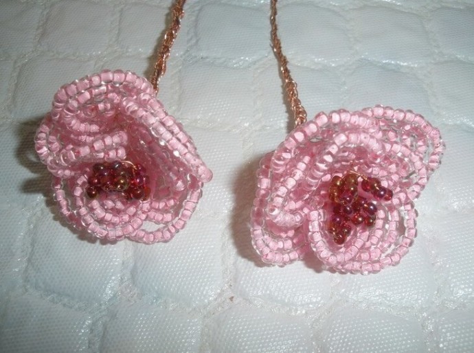 ​Букет цветов из бисера