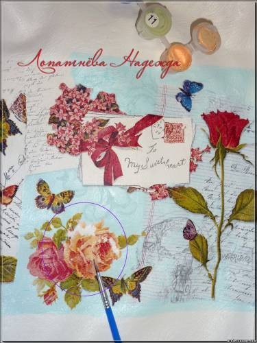 ​Декупаж на сумке или подарок для себя любимой: часть 1