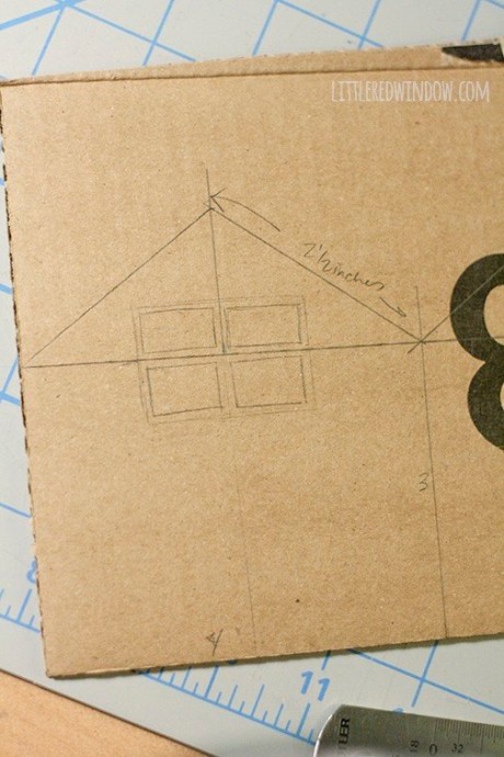 Интерьерные пряничные домики из картона: мастер-класс