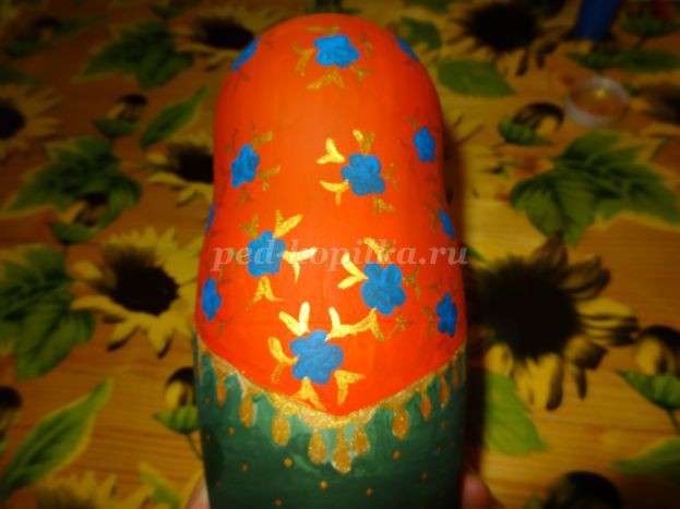 Роспись деревянной матрёшки: часть 2 Роспись деревянной матрёшки: часть 2