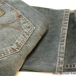 Как укоротить джинсы сохранив потертый край