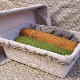 Декорируем пластиковую корзинку