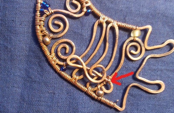 Делаем из медной проволоки ангела с трубой: часть 4