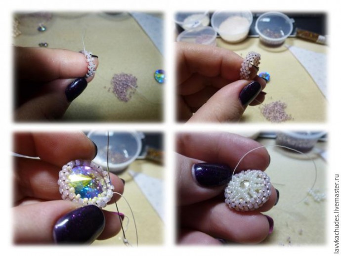 Делаем серьги "Королевский шик": часть 1