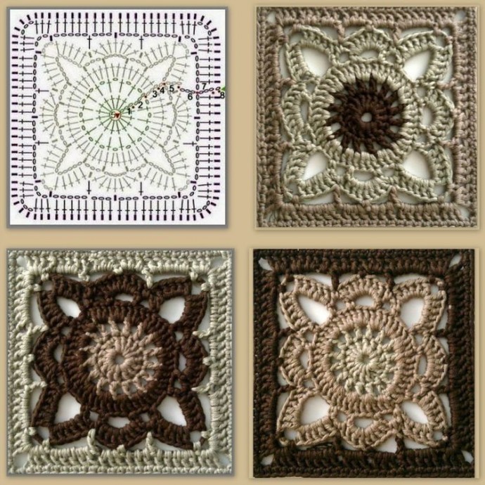 Красивые мотивы крючком Красивые мотивы крючком