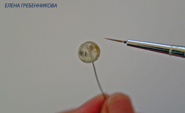 Красная смородина из эпоксидной смолы: часть 2