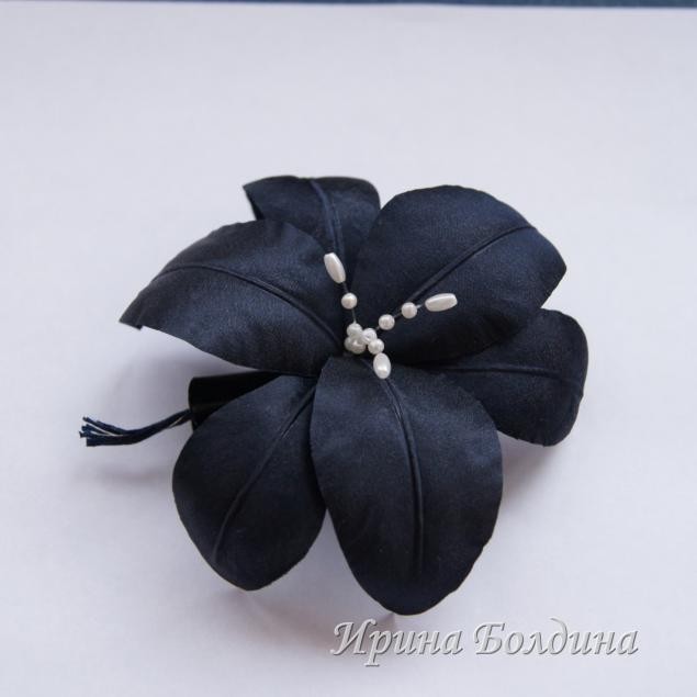 ​Лилия шелковая на зажиме: часть 2