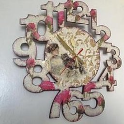 Настенные часики в стиле шебби шик: часть 1