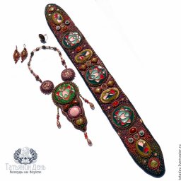 Создаем пояс с бисерной вышивкой: часть 2