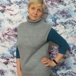 ​Безрукавка на спицах