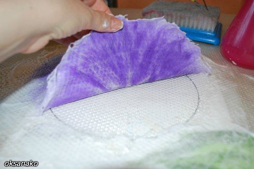 ​Мастер-класс по валянию цветка "Вьюнок": часть 3