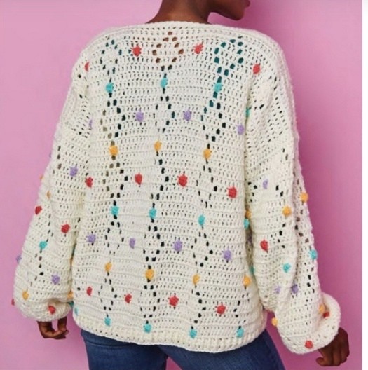 Оригинальный вязаный жакет Оригинальный вязаный жакет