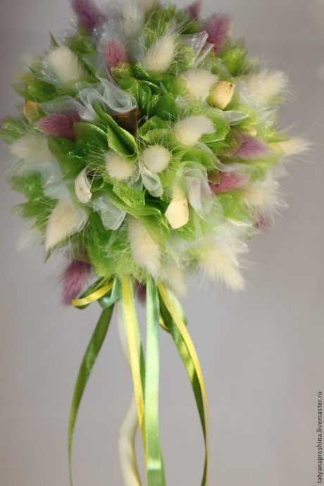 Создаем цветочный топиарий: часть 3