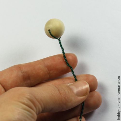 ​Создаем цветок из кожи в шарике: часть 1