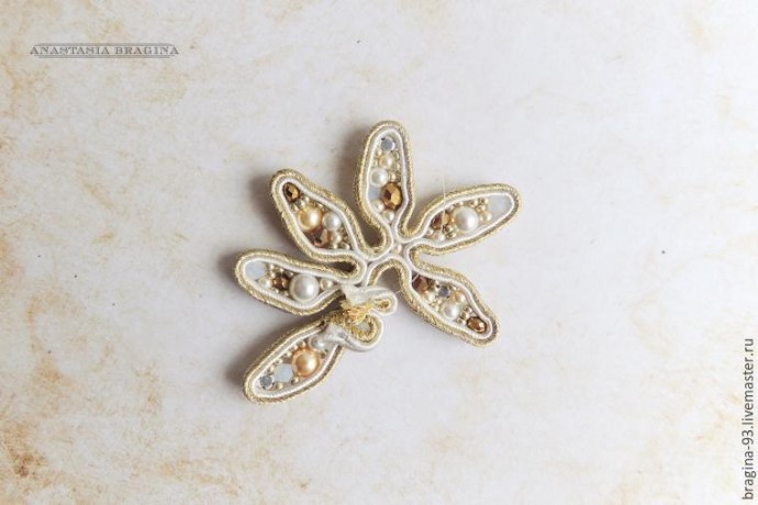 ​Создание сутажной броши "Лавры Афродиты": часть 3