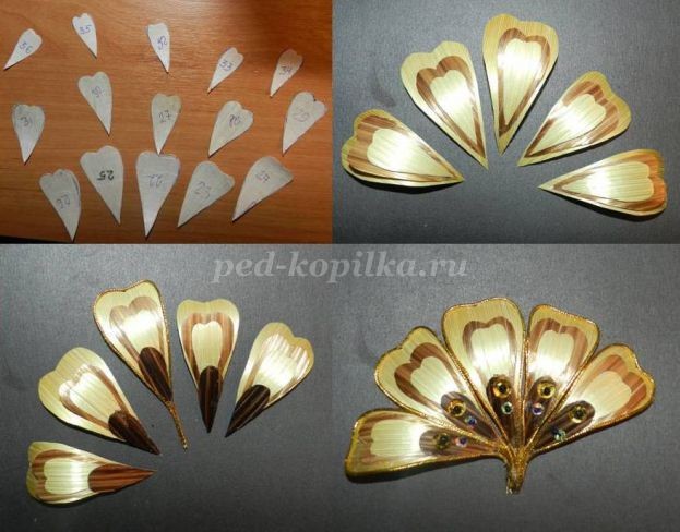 ​Цветочное панно из соломки своими руками: часть 2