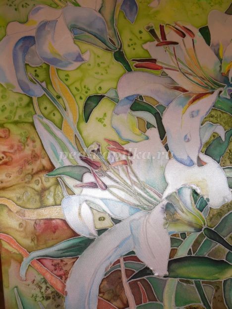 Холодный батик с солью: мастер-класс, часть 2