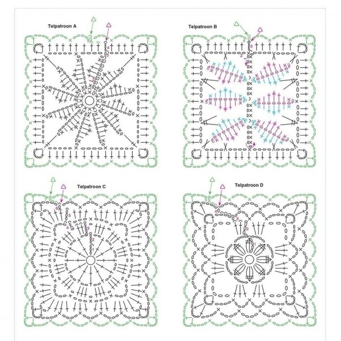 Кардиган из мотивов крючком Кардиган из мотивов крючком