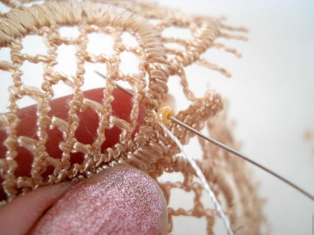 Колье "Кружевная бабочка": мастер-класс, часть 1