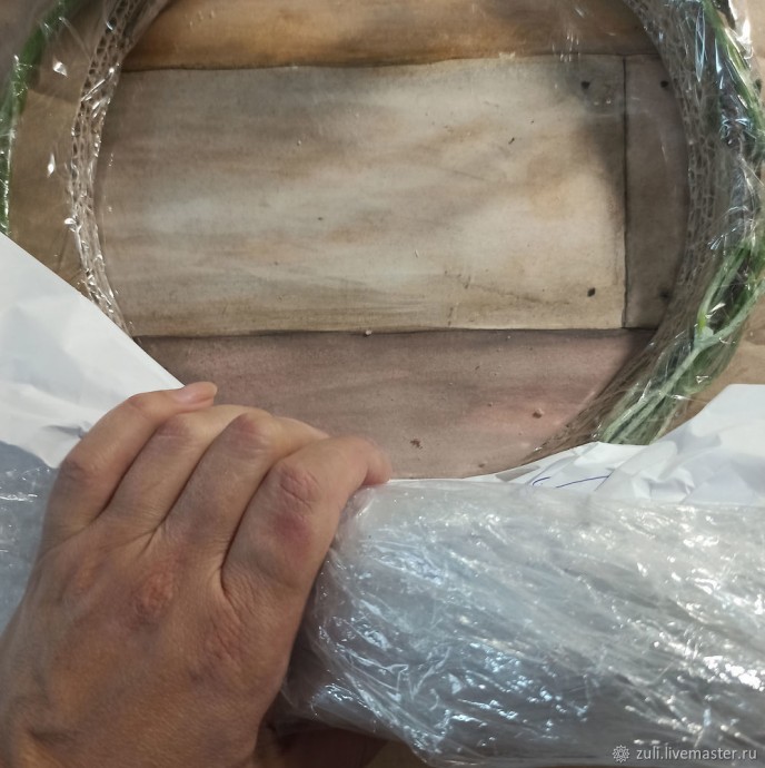 Создаём рождественский венок: часть 3