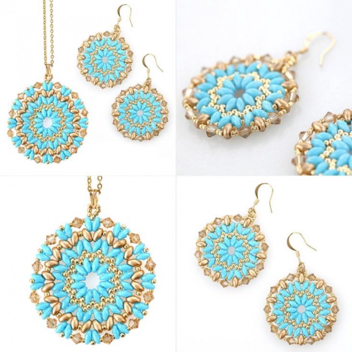 Имитация вязаных украшений