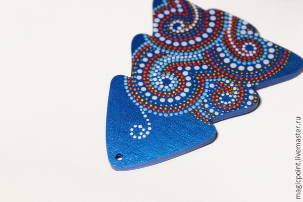 Мастер-класс по точечной росписи новогодних подвесок: часть 3