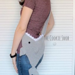 ​Сумка-акула крючком